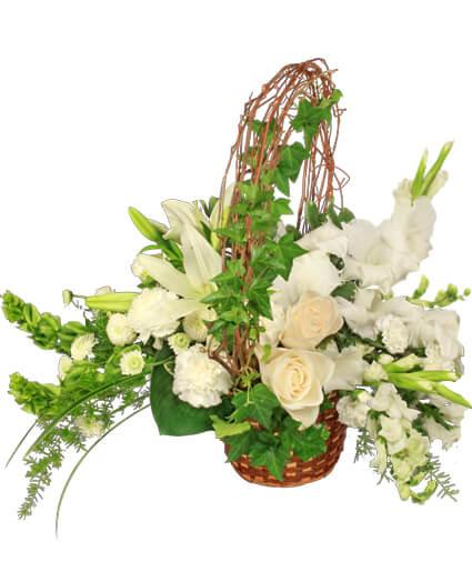 Serenity Flower Basket - Clayton Florist: The Florist At Plantation